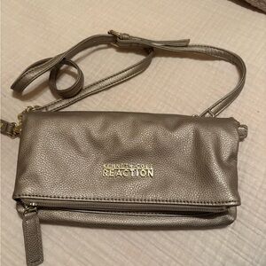 Kenneth Cole Reaction Silver Crossbody Bag